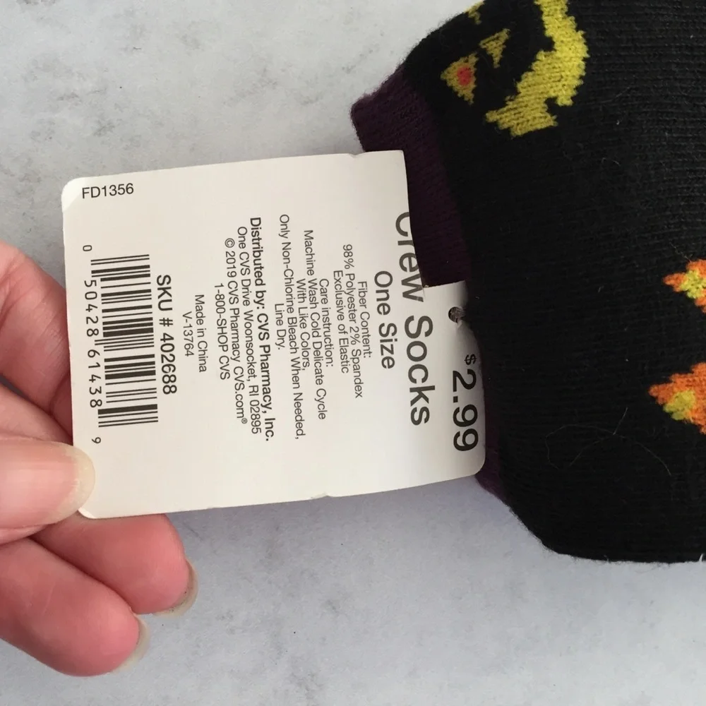 NWT Halloween Spooky Socks
